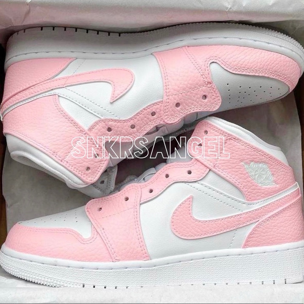 Nike custom air jordan 1 mid sneakers - Picture 1 of 1